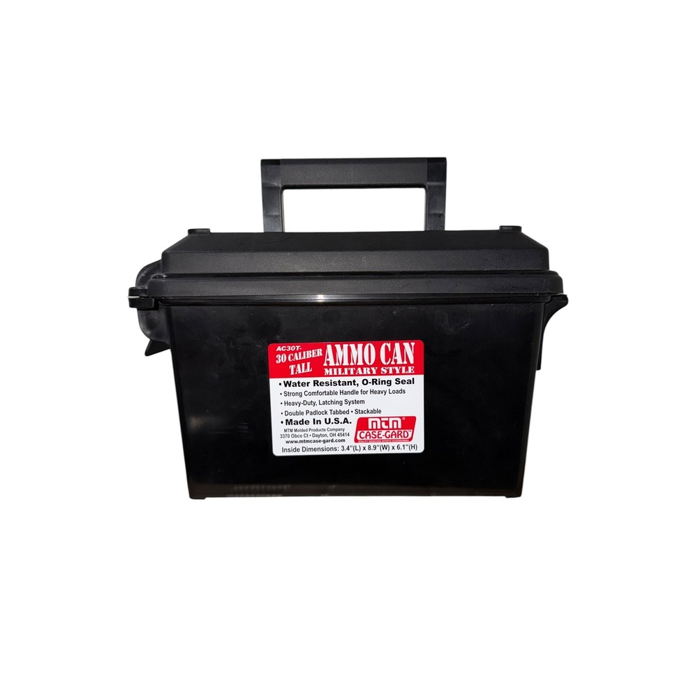 MTM Case Gard AC30T Tall Ammo Can 30 Caliber Water Resistant O Ring Seal